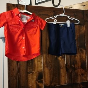 Ocean coast 18 month short/short set